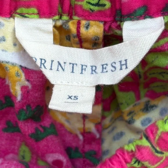 Printfresh Pink and Yellow Leopard Print Fabric